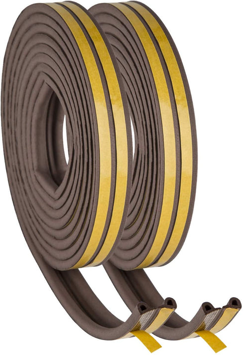 Weather Sealing Strip for Home Doors and Windows, D-Shaped